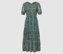 Midikleid mit Allover-Muster