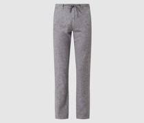 Regular Fit Hose aus Leinenmischung