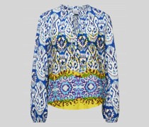 Bluse aus Viskose im Batik-Look
