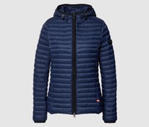 Steppjacke mit Label-Details