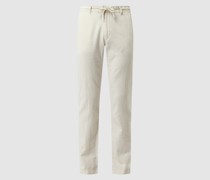 Regular Fit Hose aus Leinenmischung