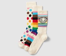 Socken mit Label-Detail im 3er-Pack Modell 'Pride'