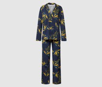 Pyjama mit floralem Allover-Muster