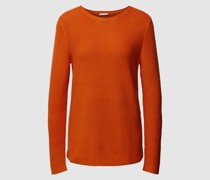 Strickpullover mit Strukturmuster