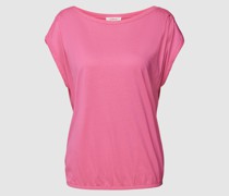 T-Shirt mit U-Boot-Ausschnitt