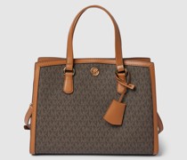 Handtasche mit Allover-Logo Modell 'CHANTAL'