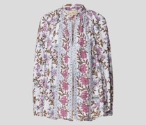 Bluse im offenen Design