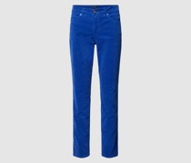 Feincord-Hose in unifarbenem Design