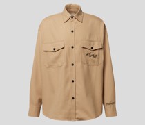 Hemdjacke mit Label-Patch