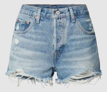 Regular Fit Jeansshorts im Destroyed-Look Modell '501 ORIGINAL'