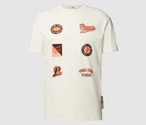 T-Shirt mit Label-Prints