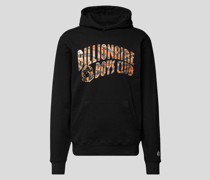 Hoodie mit kontrastivem Label-Print