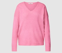 Strickpullover mit V-Ausschnitt Modell 'RICA LIFE'
