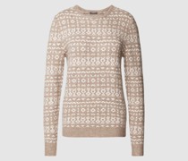 Strickpullover mit Allover-Muster
