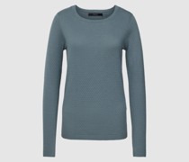 Strickpullover mit Rundhalsausschnitt Modell 'CARE'
