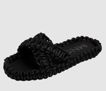 Pantolette in Flecht-Optik Modell 'Crochet'