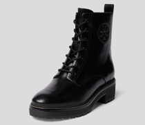 Schnürboots mit Logo-Prägung