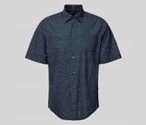 Regular Fit Freizeithemd mit Allover-Muster Modell 'Rash'