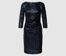 Cocktailkleid mit Paillettenbesatz