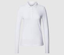 Longsleeve mit Polokragen