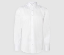 Slim Fit Business-Hemd aus Twill