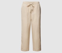 Leinenhose mit elastischem Bund