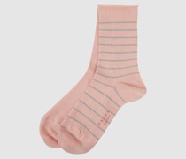 Socken mit Stretch-Anteil im 2er-Pack Modell 'Happy'