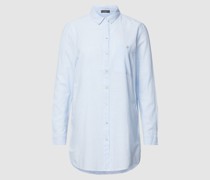Longbluse mit Kentkragen