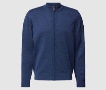 Strickjacke mit Stehkragen