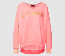 Sweatshirt mit Strasssteinbesatz