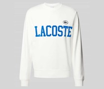Classic Fit Sweatshirt mit Label-Print