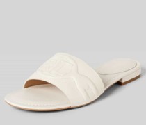 Sandalette aus Leder in unifarbenem Design Modell 'ALEGRA III'