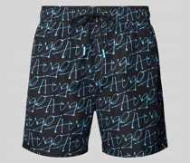 Badehose mit Allover-Print Modell 'MARCO'
