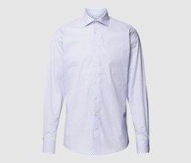 Slim Fit Business-Hemd mit Allover-Muster Modell 'UNITAS'