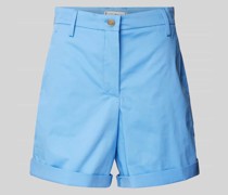 Flared Chino-Shorts mit Gesäßtaschen Modell 'CO BLEND'