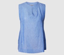 Blusenshirt aus Leinen ohne Ärmel
