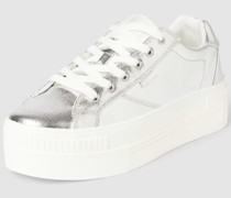 Plateau-Sneaker mit Label-Details Modell 'PAIRED GLAM'