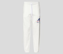 Sweathose mit Label-Print