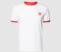 T-Shirt mit Label-Print Modell 'Tom'