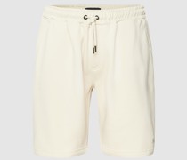 Sweatshorts mit Label-Detail