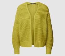 Strickcardigan mit offener Vorderseite