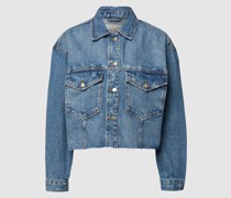 Jeansjacke im Used-Look