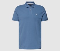 Poloshirt mit Logo-Stitching