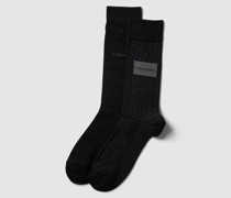 Socken mit Label-Details im 2er-Pack