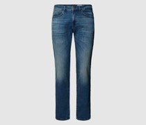 Regular Fit Jeans mit Label-Applikation Modell 'Re.Maine'