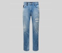 Comfort Fit Jeans im Destroyed-Look Modell 'Felice'