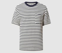 T-Shirt mit Streifenmuster Modell 'Holger'