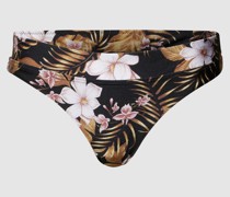 Bikini-Slip mit floralem Muster