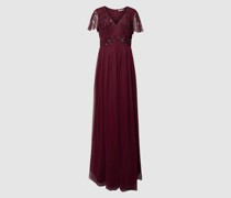 Abendkleid mit Zierbesatz