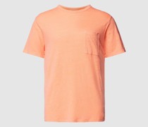 T-Shirt aus Leinen mit Brusttasche Modell 'ECSTASEA'
